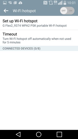 Select Set up Wi-Fi hotspot