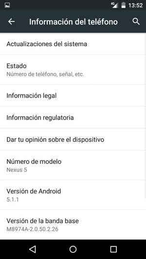 Seleccione Actualizaciones del sistema