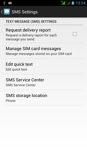 Select SMS Service Center