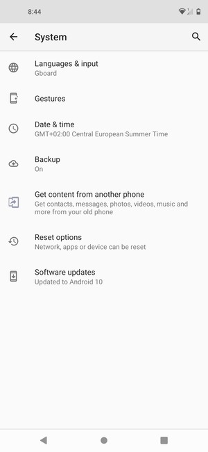 Select Software updates