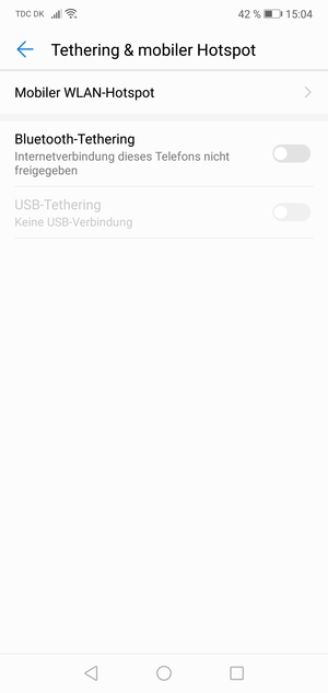 Wählen Sie Mobiler WLAN-Hotspot