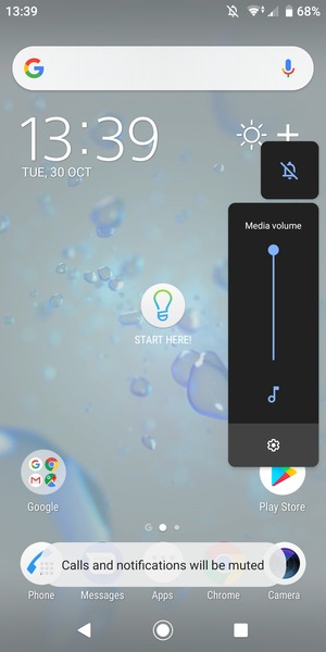 Select Mute to change to sound mode again