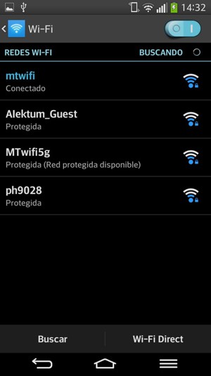 Ahora está conectado a la red Wi-Fi
