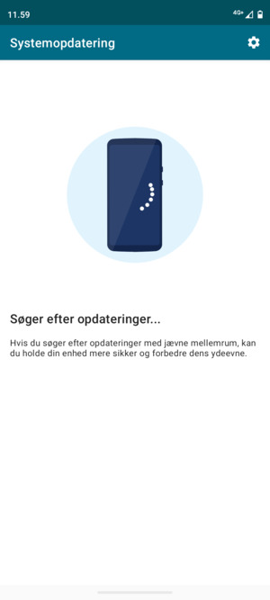 Afvent at søgningen er afsluttet