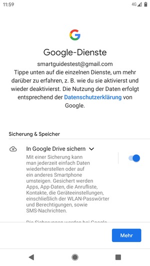 Wählen Sie Mehr