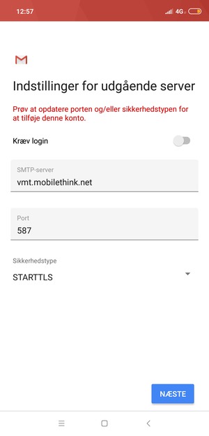 Vælg Sikkerhedstype