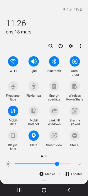 Stäng av Wi-Fi och Bluetooth
