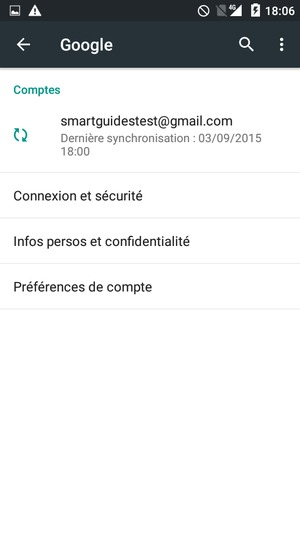 Sélectionnez votre compte