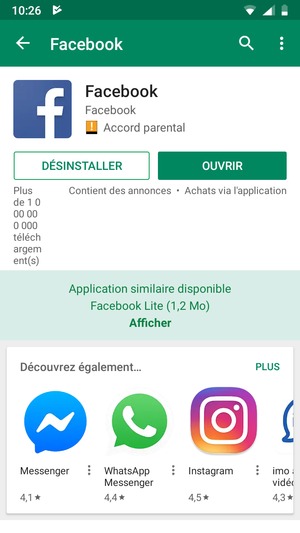 Sélectionnez OUVRIR
