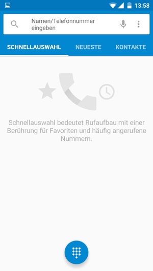 Wählen Sie Tastenfeld