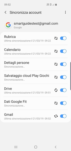 Le tue informazioni verranno sincronizzate