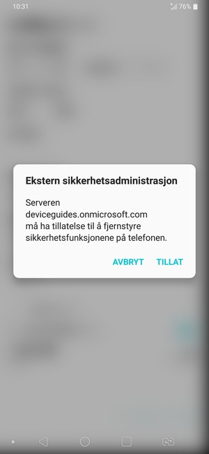 Velg TILLAT