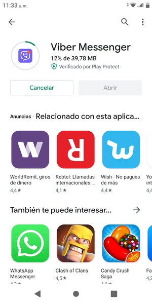 Espere a que el proceso de instalación finalice