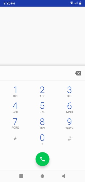 Press and hold the number 1