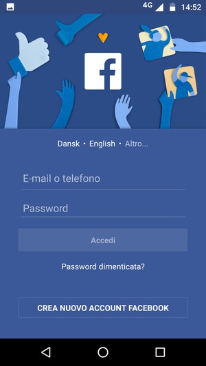 L'app è pronta per l'uso