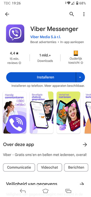 Selecteer Installeren