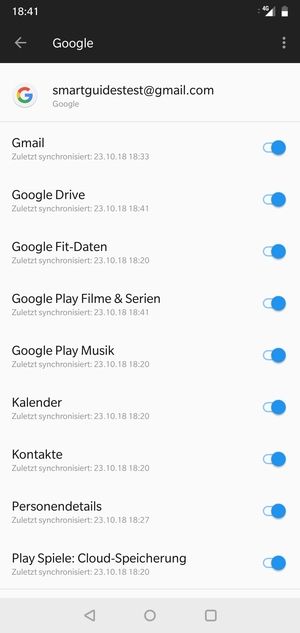 Wählen Sie die Menü-Taste
