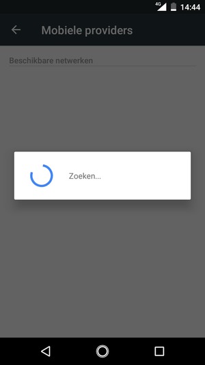 Wacht tot de zoekopdracht beëindigd is