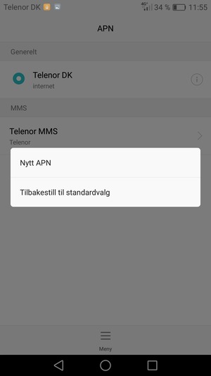 Velg Tilbakestill til standardvalg