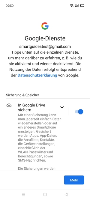 Wählen Sie Mehr