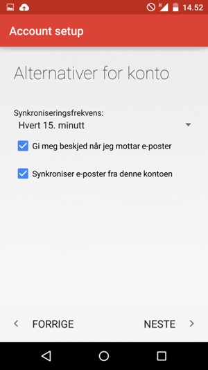 Velg NESTE