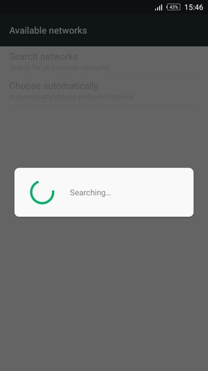 Wait for the search to finish