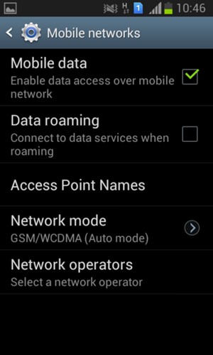 Select Network mode