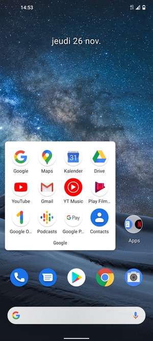 Sélectionnez Gmail