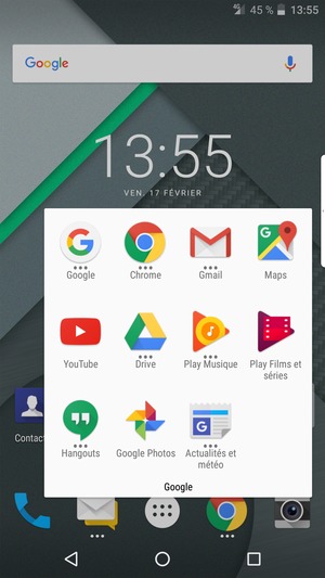Sélectionnez Gmail