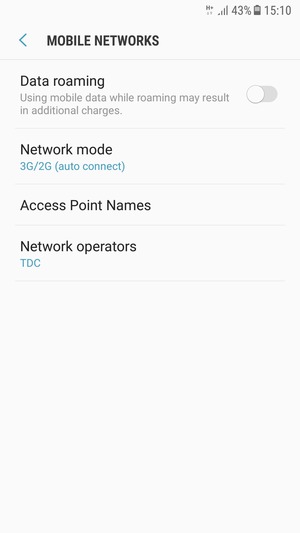 Select Access Point Names