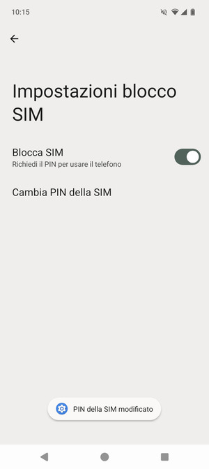 Il tuo PIN della SIM è stato modificato