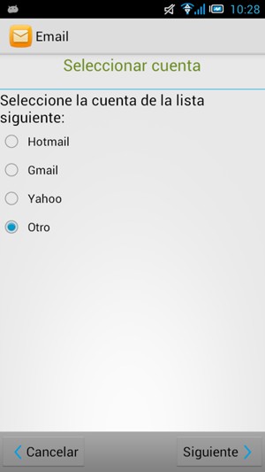 Seleccione Otro y Siguiente