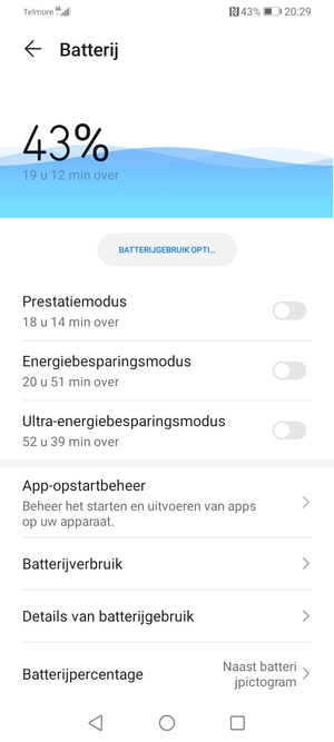 Schakel Energiebesparingsmodus in