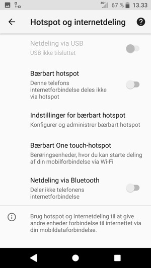 Vælg Indstillinger for bærbart hotspot