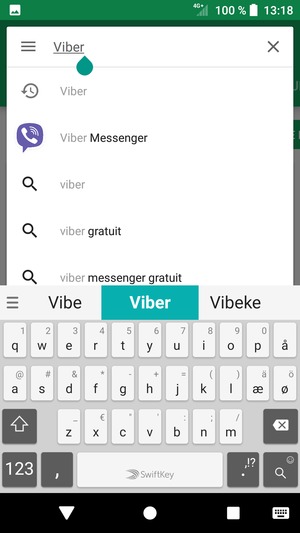 Saisissez le nom de l'appli et sélectionnez Rechercher