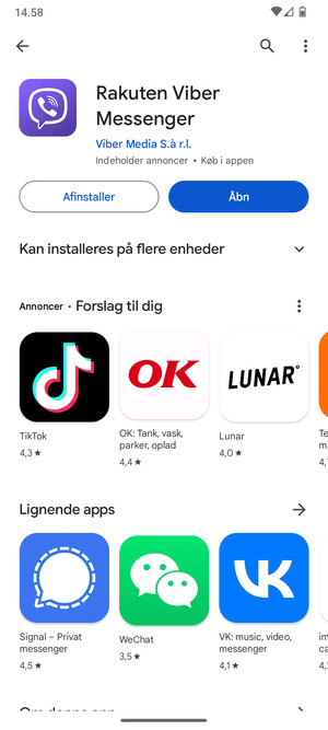 Vælg Åbn