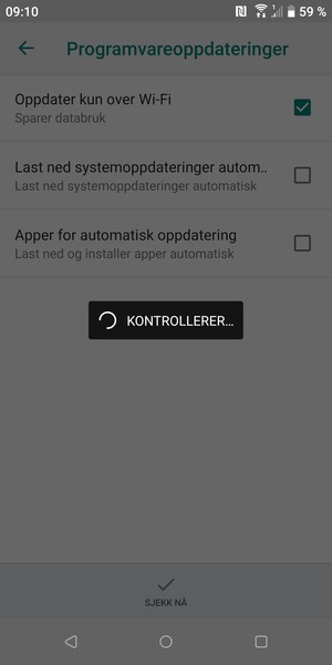 Vent til søket er ferdig