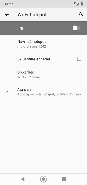 Vælg Avanceret