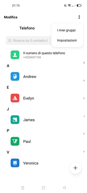 Seleziona Impostazioni