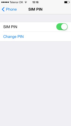 Select Change PIN