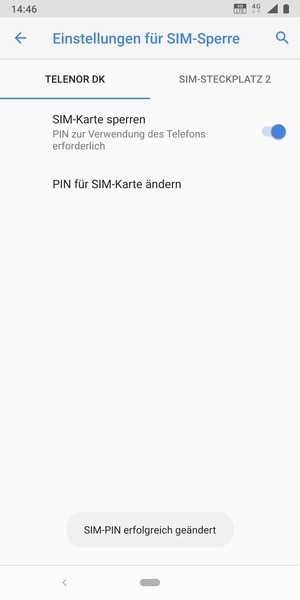 Ihre SIM-PIN wurde geändert