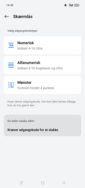 Vælg Mønster
