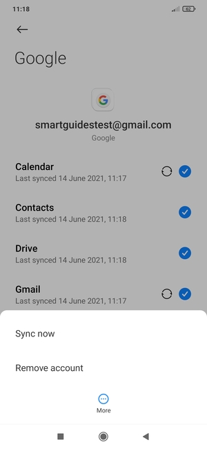 Select Sync now