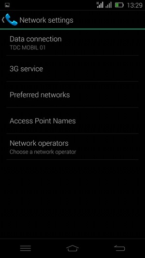 Select Access Point Names
