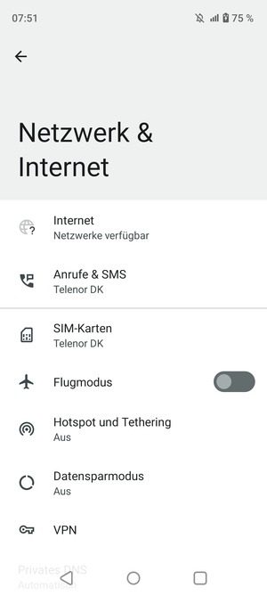 Wählen Sie SIM-Karten