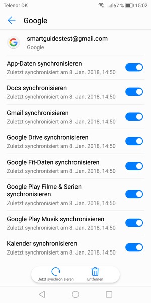Wählen Sie Jetzt
synchronisieren