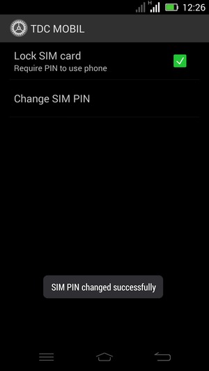 Your SIM PIN has been changed
