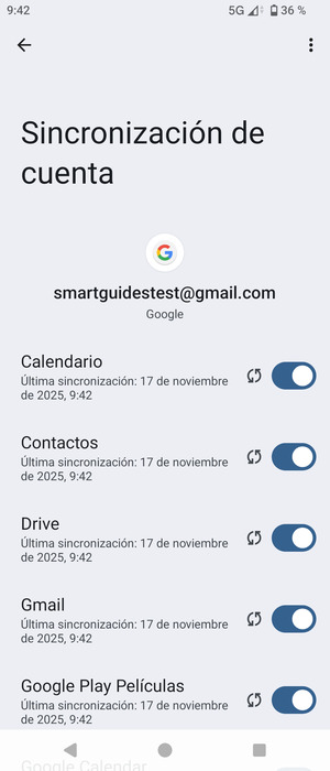 Asegúrese de haber seleccionado Contactos