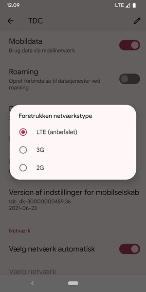 Vælg din foretrukne mulighed