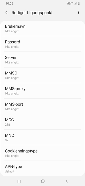 Bla ned og skriv inn MMS-informasjon